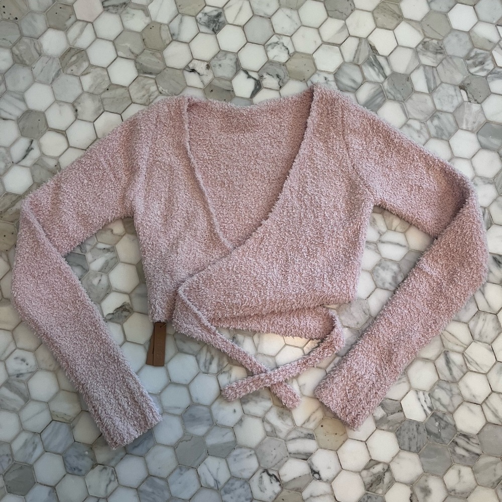 Skims cozy knit wrap top NEW w/tags 💕